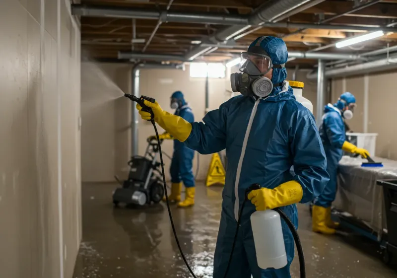 Basement Sanitization and Antimicrobial Treatment process in Minor, AL