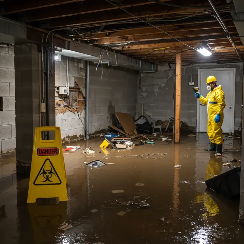 Flooded Basement Electrical Hazard in Minor, AL Property